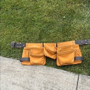 Tan and Brown Belt Bag with Versatile Design